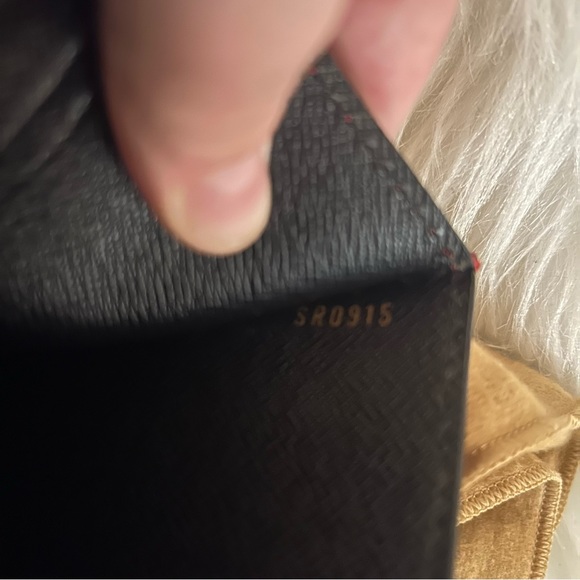 Authentic Louis Vuitton Red Epi Monceau w/ matching coin pouch - Picture 8 of 16